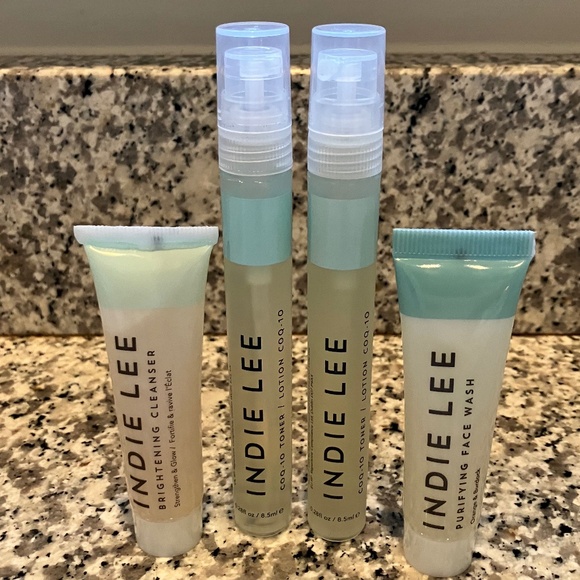 Indie Lee COQ-10 Toner & Cleansers Travel Set New - Picture 1 of 1